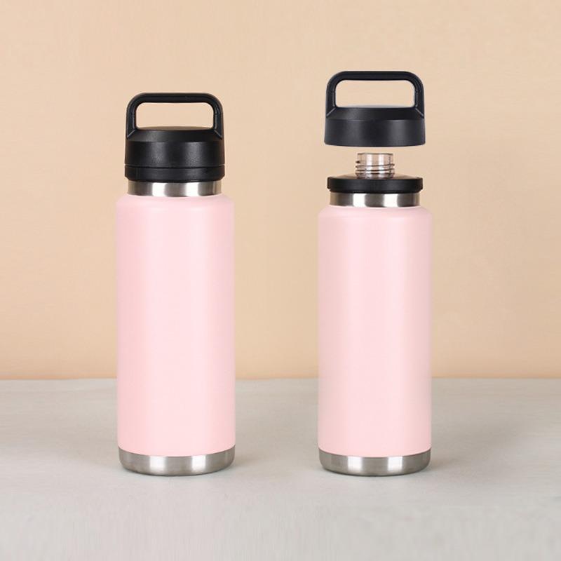 Doppelwandige Edelstahl Trinkflasche mit Chug Verschluss