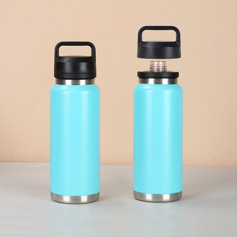 Doppelwandige Edelstahl Trinkflasche mit Chug Verschluss