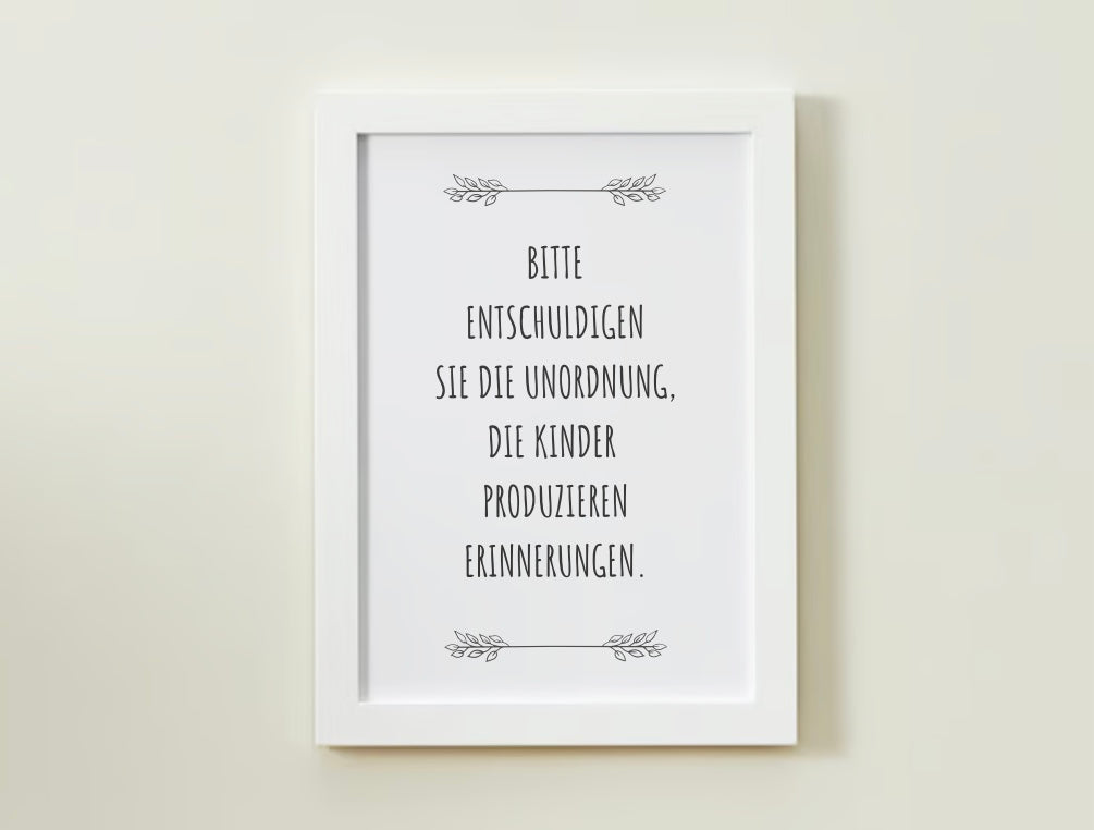 Bitte Entschuldigen Sie die Unordnung