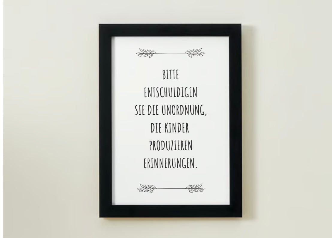 Bitte Entschuldigen Sie die Unordnung