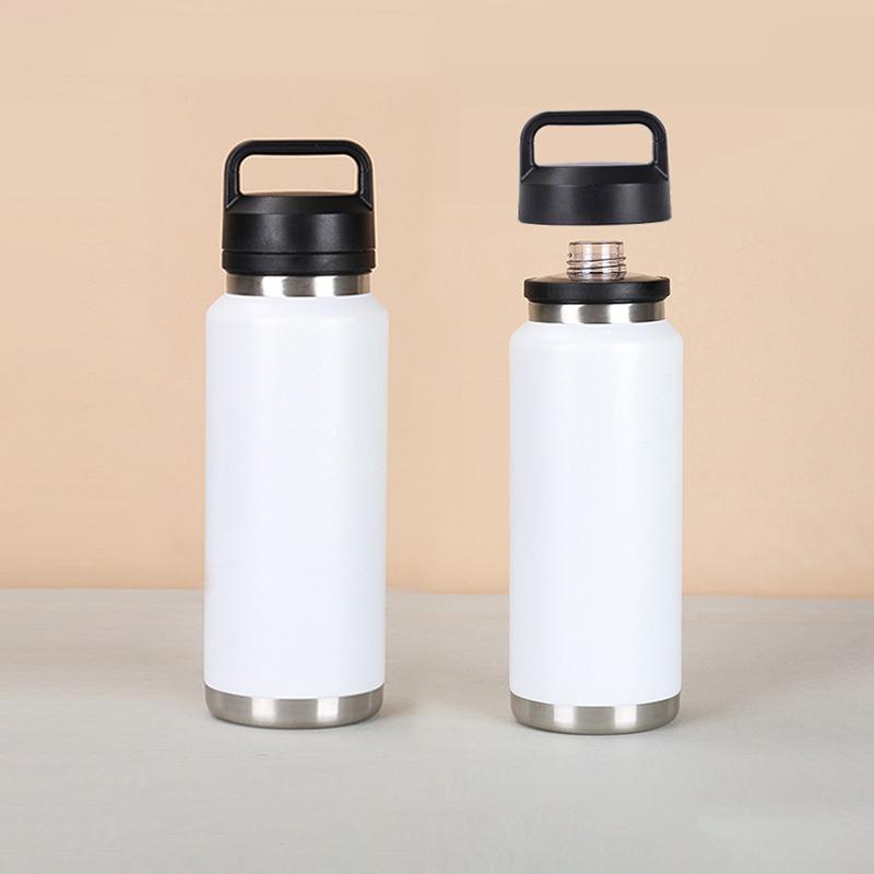 Doppelwandige Edelstahl Trinkflasche mit Chug Verschluss